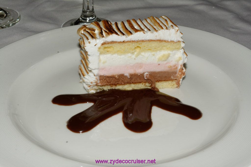 097: Emerald Princess Cruise, MDR Dinner, Baked Alaska on Parade, 