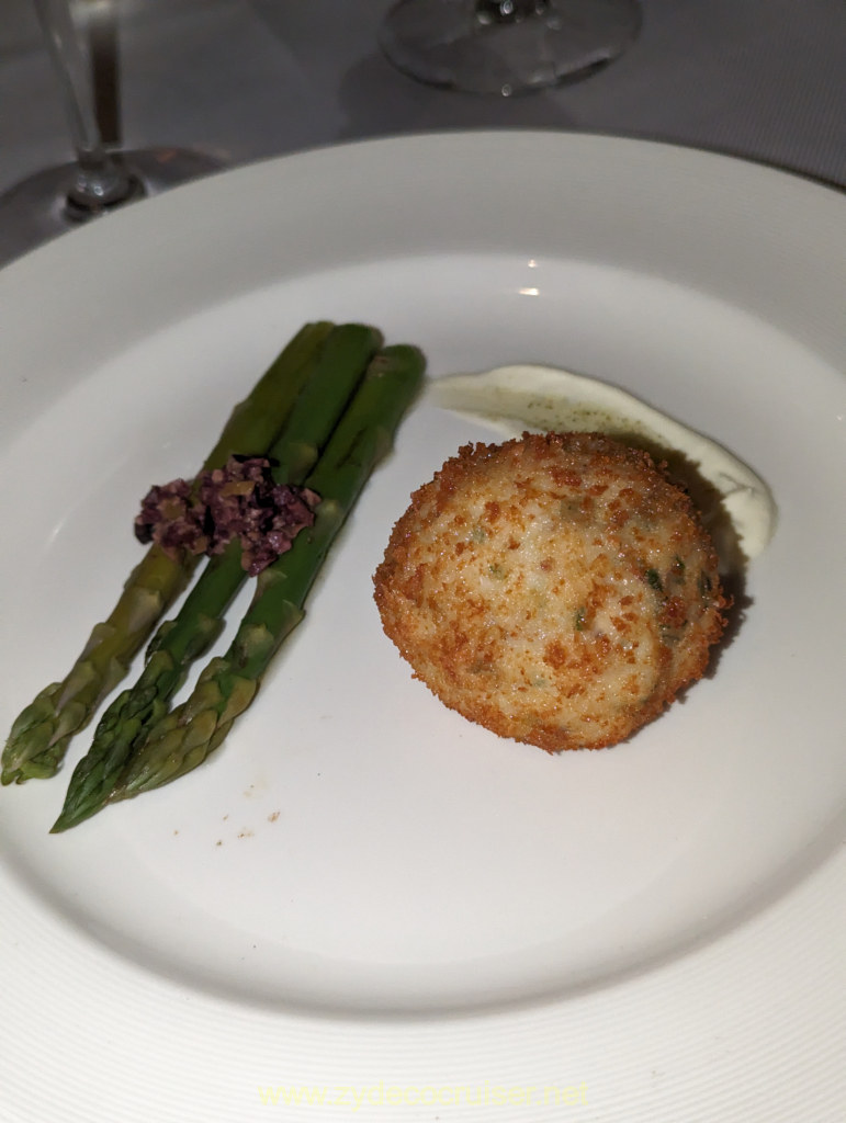 006: Regal Princess, Crown Grill, Mediterranean-style Spiny Lobster Cake, Tarragon Foam