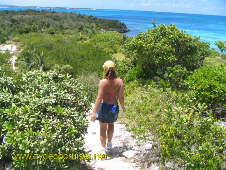 053: Carnival Liberty, Eli's Adventure Antigua Eco Tour, Pepper (Gatorclaw's (now ex) GF) headed back down..