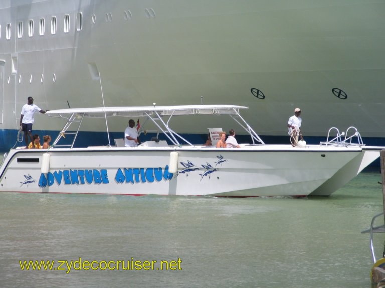 001: Carnival Liberty, Eli's Adventure Antigua Eco Tour, There were already a few people on board when the group from the cruise ship was picked up.