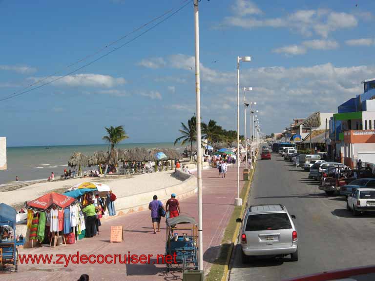 059: Carnival Fantasy, Progreso, MX, Double Decker Bus Tour, Beach, Malecon, Main Drag