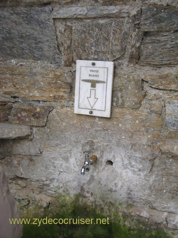 027: Carnival Freedom, Izmir, House of the Virgin Mary, Fill your bottle with healing water!