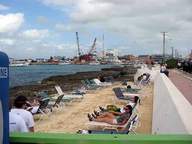 073: Carnival Freedom - Grand Cayman - Little "Beach" at Paradise Restaurant/Eden Rock