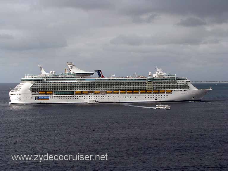 093: Carnival Freedom, Grand Cayman, one of the RCCI barges