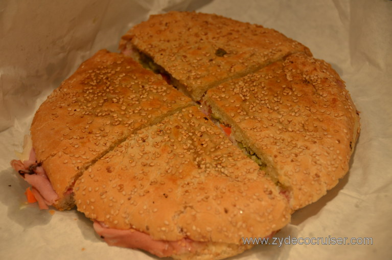 034: Baton Rouge Trip, March, 2011, Muffaletta Shack, muffuletta, pressed (heated), 