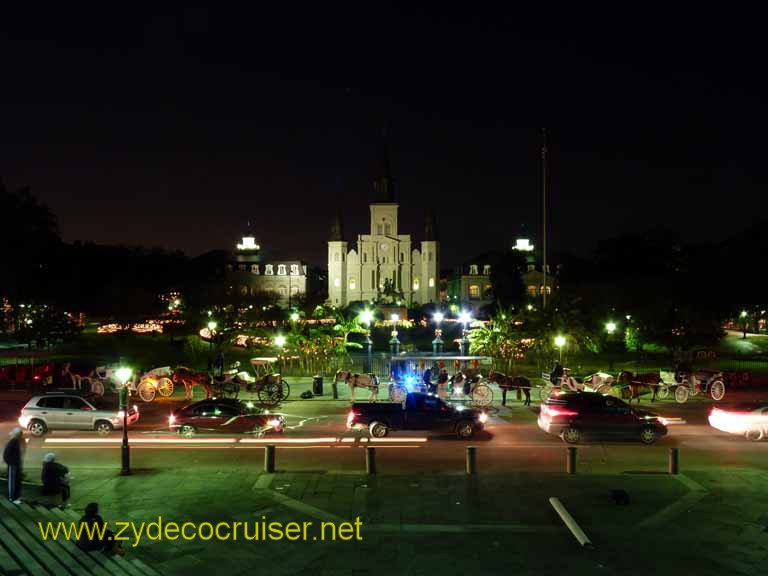 396: Christmas, 2009, New Orleans, LA, Jackson Square at night