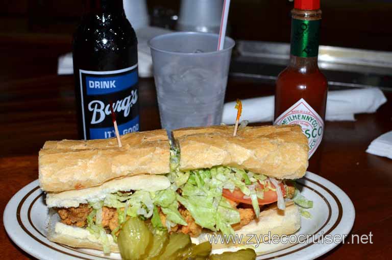 113: New Orleans, LA, November, 2010, French Quarter, Acme Oyster, Peace Maker Poboy