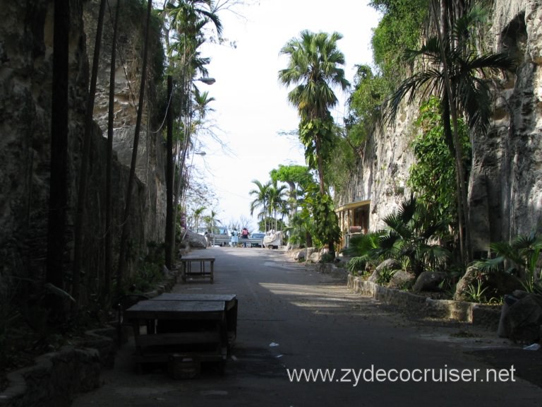 Looking back from Queen's Staircase, Nassau, Bahamas