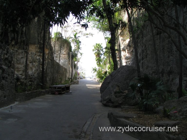 Looking back from Queen's Staircase, Nassau, Bahamas