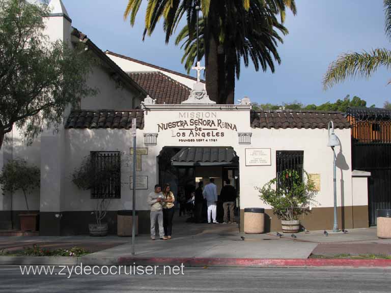 018: Carnival Pride, Long Beach, Sunseeker Hollywood/Los Angeles & the Beaches Tour: Mission Nuestra Senora Reina de Los Angeles