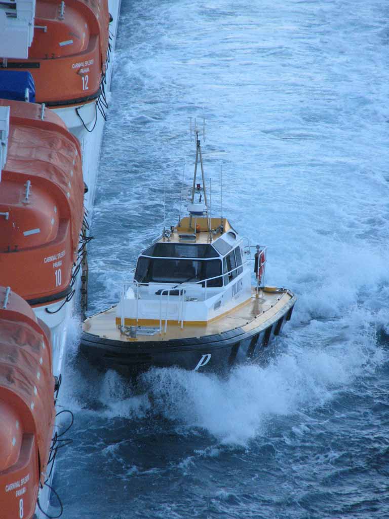 Pilot Boat, Carnival Splendor, Barcelona