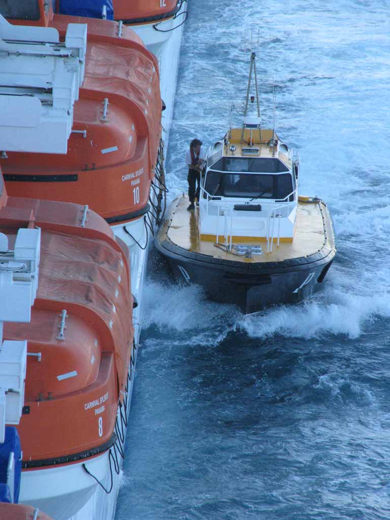 Pilot Boat, Carnival Splendor, Barcelona