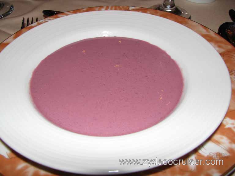 Chilled Creamy Bing Cherry Soup, Carnival Splendor 8