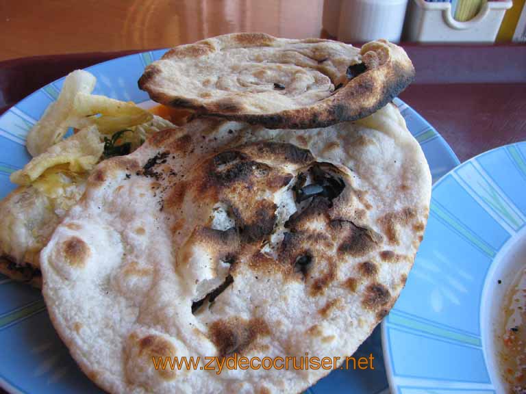 203: Carnival Splendor, South America Cruise, Buenos Aires, Lido Lunch, Naan bread, 