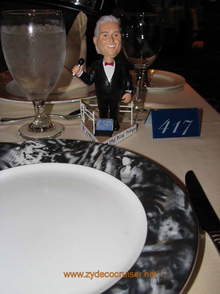 296: Carnival Splendor, South America Cruise, Buenos Aires, MDR Dinner, John Bobbleheald, 