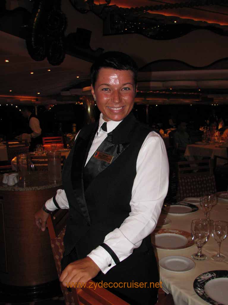 309: Carnival Splendor, South America Cruise, Buenos Aires, MDR Dinner, Martina, 