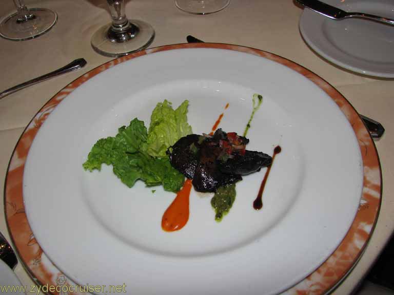 Freshly Grilled Portabella Mushroom and Handpicked Mesclun Lettuce, Carnival Splendor