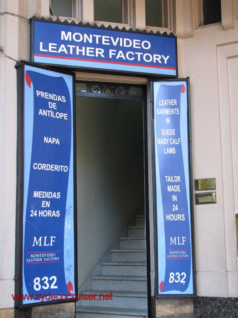 124: Carnival Splendor, Montevideo - Montevideo Leather Factory