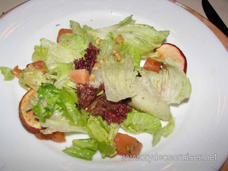 183: Carnival Splendor, Montevideo - MDR Dinner, Norwegian Salmon and Stewed Apples