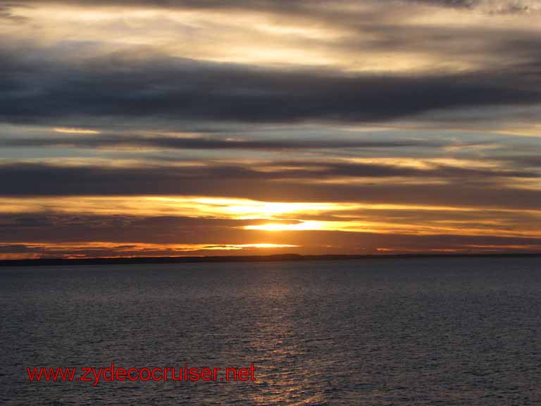 283: Carnival Splendor, Puerto Madryn, Sunset