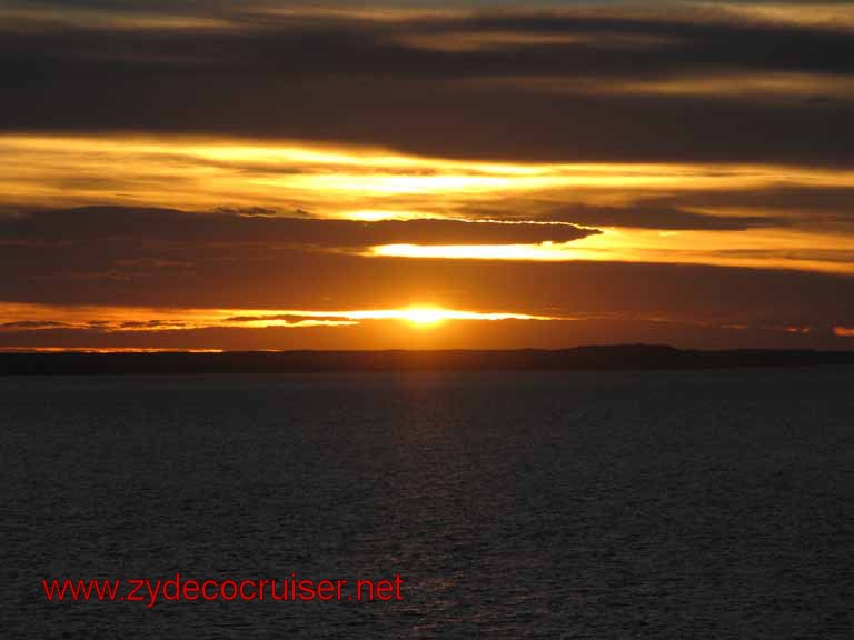 287: Carnival Splendor, Puerto Madryn, - Sunset