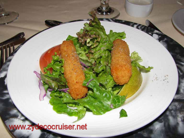 Chopped Handpicked Field Greens with Cheddar Melt, Carnival Splendor