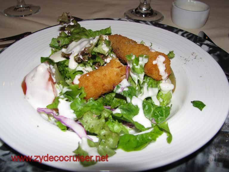 Chopped Handpicked Field Greens with Cheddar Melt, Carnival Splendor