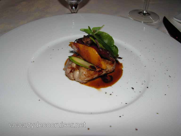 011: Carnival Splendor, Pinnacle Supper Club, Grand Tasting Menu, Milk Fed Veal, Roasted Beets & Butternut Squash, Merlot Gastrique