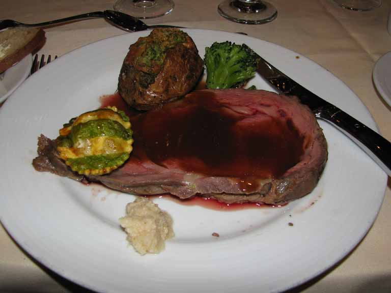 Roasted Prime Rib of American Beef au Jus, Carnival Splendor