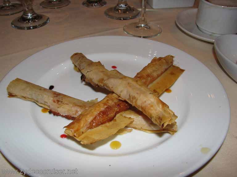 Almond and Phyllo Roll, Carnival Splendor