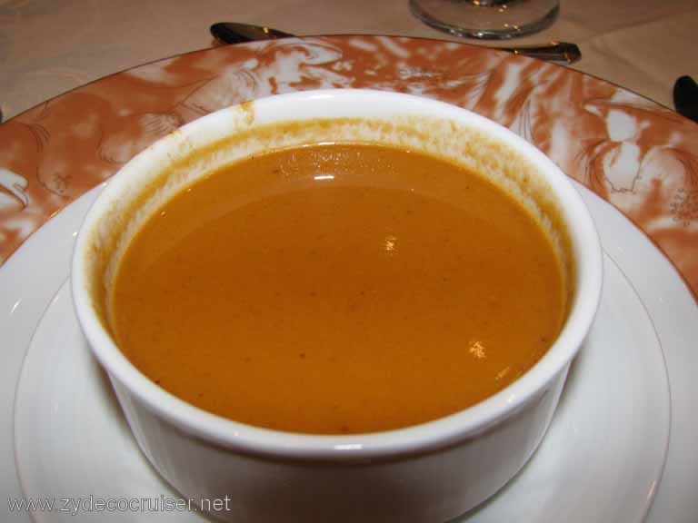 245: Carnival Splendor, Helsinki, MDR Dinner, Cream of Sun Ripened Tomatoes