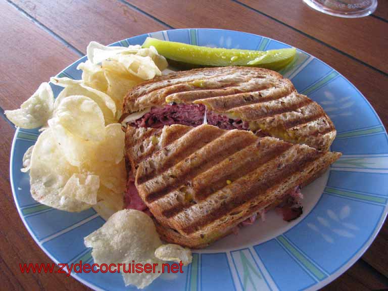 Grilled Combo Sandwich, Corned Beef and Pastrami, Carnival Splendor