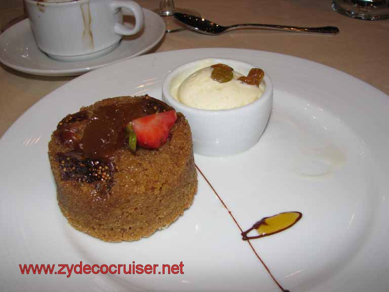 Warm Fig, Date, and Cinnamon Cake, Carnival Splendor