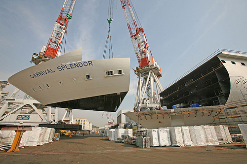 Carnival Splendor Construction