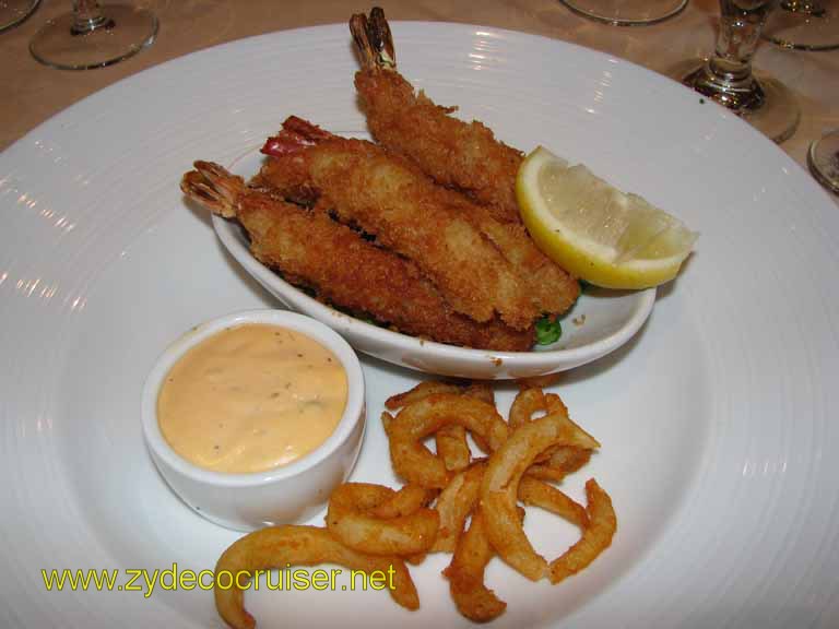 Panko Crusted jumbo Shrimp, Carnival Splendor