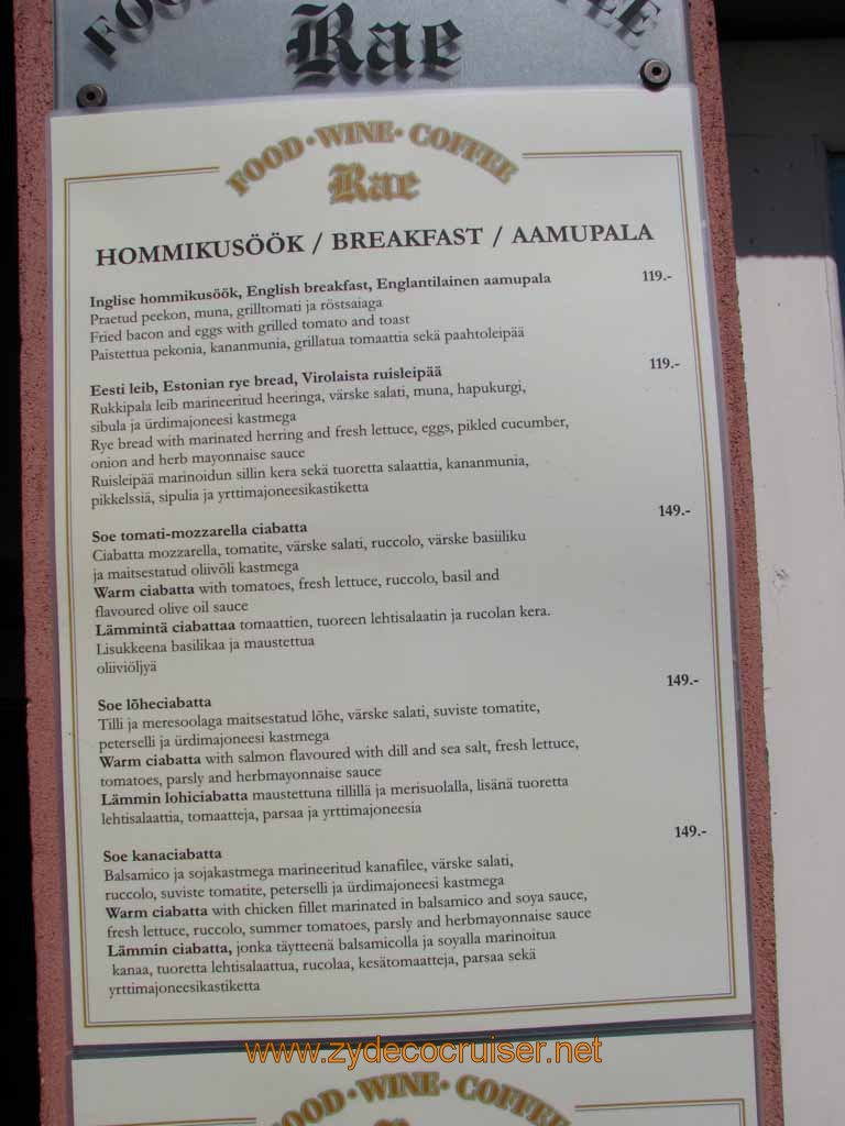 225: Carnival Splendor, Tallinn, Estonia, Rae