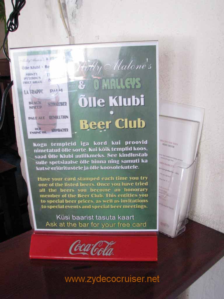 229: Carnival Splendor, Tallinn, Estonia, Molly Malone's 