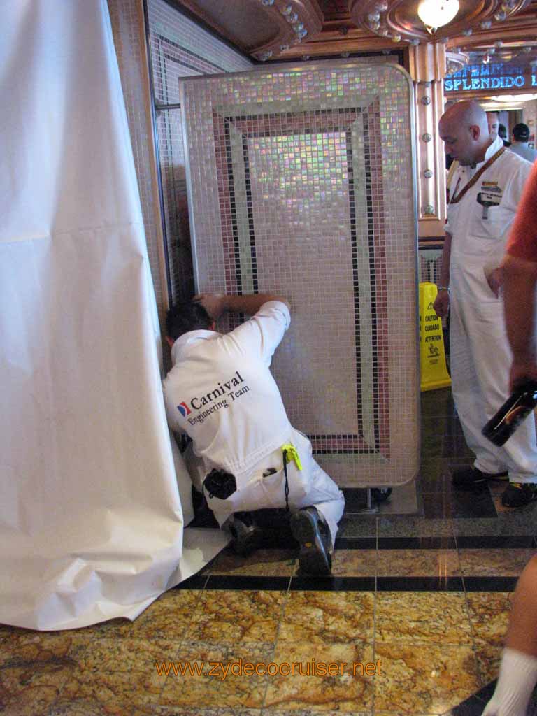 295: Carnival Splendor, Tallinn, Estonia, Carnival Engineering Team, Installing something else that was late