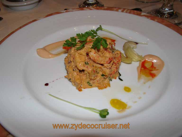 297: Carnival Splendor, Tallinn, Estonia, MDR Dinner, Chilled Langoustine Cocktail