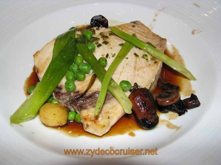 300: Carnival Splendor, Tallinn, Estonia, MDR Dinner, Grilled Swordfish Medallion