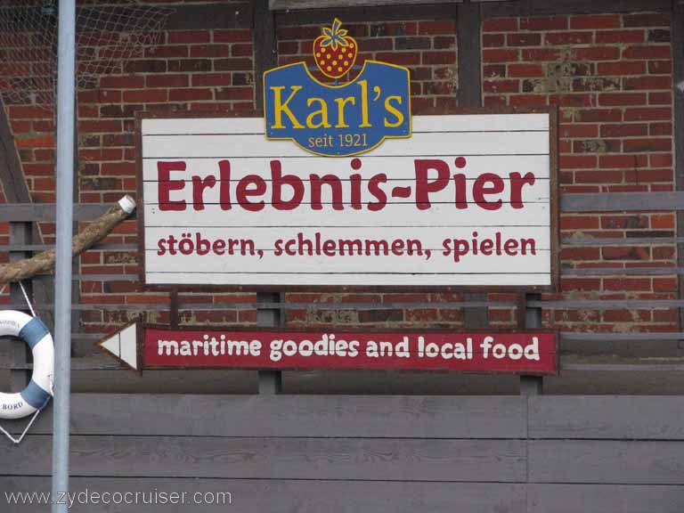 010: Carnival Splendor, Baltic Cruise, Warnemunde, Berlin, Karl's, maritime goodies and local food