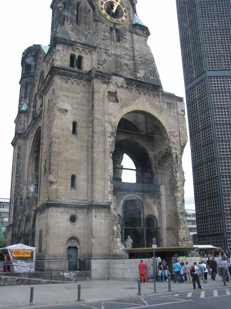 066: Carnival Splendor, Baltic Cruise, Berlin, WWII Berlin Cathedral Clock Tower