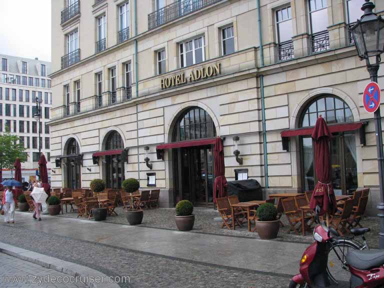 116: Carnival Splendor, Baltic Cruise, Berlin, Hotel Adlon