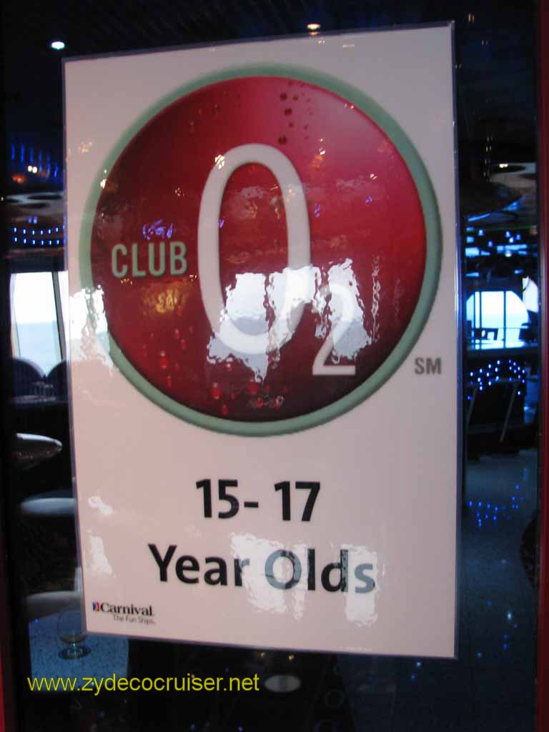 087: Carnival Splendor, 3 Day, Sea Day, Club O2