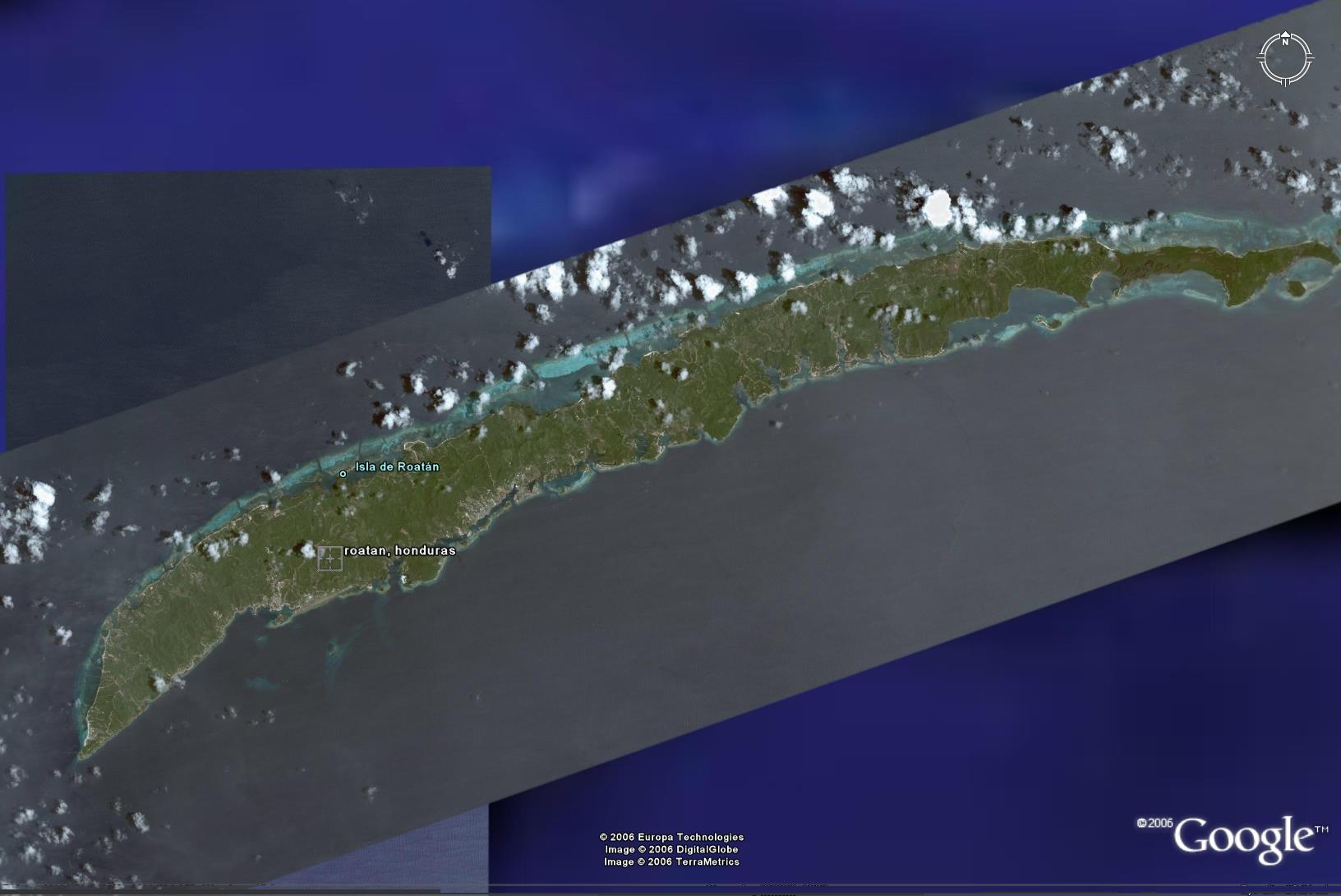 Google Earth Roatan 1